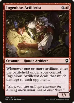 NM Ingenious Artillerist, MTG, Baldur's Gate, Magic the Gathering, 182 - Image 1