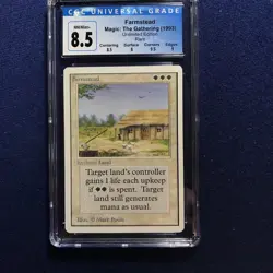 MTG Unlimited Farmstead CGC 8.5 NM/Mint+ (9 edges and 9.5 corners) 1993 - Image 1
