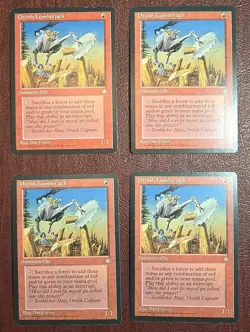 (4x) Orcish Lumberjack - MtG Ice Age - Common NM 1995 (c1) - Image 1