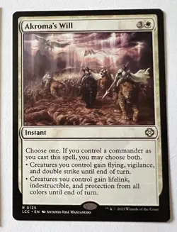 Akroma's Will Commander: the Lost Caverns of Ixalan Regular - Image 1