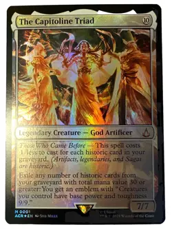 MTG ~ The Capitoline Triad ~ NM Foil [Assassin's Creed / ACR M 0001] - Image 1