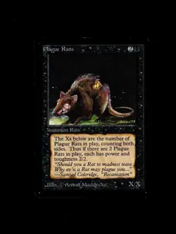 Magic the Gathering PLAGUE RATS Beta MTG - Image 1