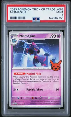 2023 POKEMON TRICK OR TRADE #088 MISMAGIUS PSA 9 - Image 1