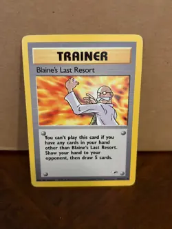 Blaine's Last Resort 105/132 Gym Heroes Regular Pokemon Card - Image 1