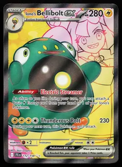 Iono's Bellibolt ex 172/159 Ultra Rare Journey Together Pokemon Card - Image 1