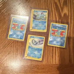 Pokemon TCG Totodile Basic Pokemon Lot 4 Cards 2002 Nintendo 13/165 15/111 - Image 1