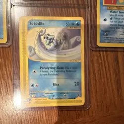 Pokemon TCG Totodile Basic Pokemon Lot 4 Cards 2002 Nintendo 13/165 15/111 - Image 2