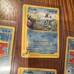 Pokemon TCG Totodile Basic Pokemon Lot 4 Cards 2002 Nintendo 13/165 15/111 - Image 3