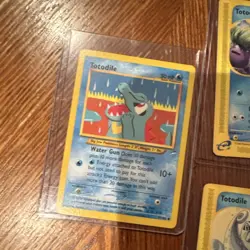Pokemon TCG Totodile Basic Pokemon Lot 4 Cards 2002 Nintendo 13/165 15/111 - Image 5
