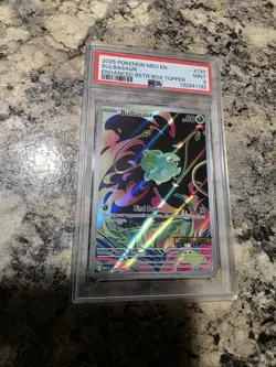 2025 Pokemon Bulbasaur Enhanced Box Topper PSA 9 - Image 1