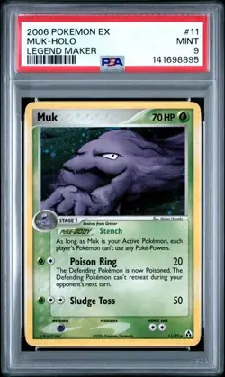 PSA 9 2006 POKEMON EX LEGEND MAKER 11 MUK-HOLO - Image 1