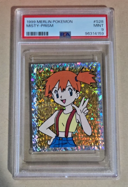 1999 Merlin Pokemon Misty Prism S28 PSA 9 - Image 1