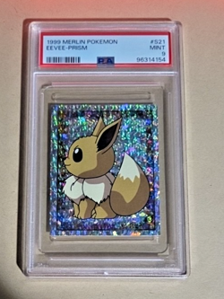 1999 Merlin Pokemon Eevee Prism PSA 9 - Image 1