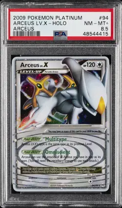 2009 POKEMON PLATINUM ARCEUS #94 ARCEUS LV.X-HOLO PSA 8.5 - Image 1