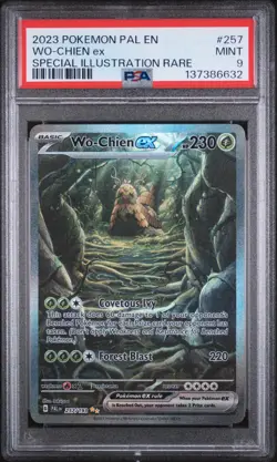 2023 POKEMON PAL EN-PALDEA EVOLVED SPECIAL ILLUSTRATION RARE WO-CHIEN EX PSA 9 - Image 1