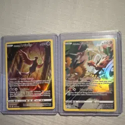 Pokemon TCG Galarian Articuno & Galarian Zapdos SWSH12 Basic Holo Cards English - Image 1