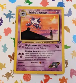 Pokemon TCG Sabrina’s Haunter 55/132 1st Edition Gym Challenge 2000 - Image 1