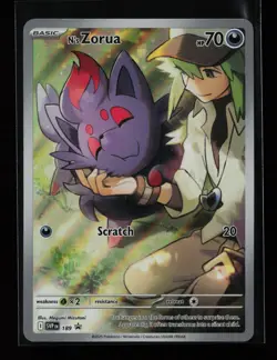 N's Zorua 189 Holo SV: Scarlet & Violet Promo Pokemon Card - Image 1