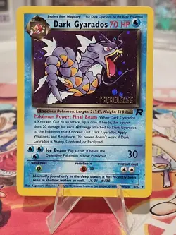 Dark Gyarados 8/82 Holo Team Rocket Prerelease Promo Pokemon Card - NM - Image 2