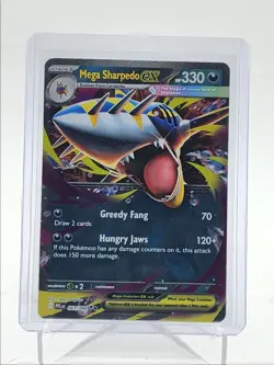 MEGA SHARPEDO EX 2025 POKEMON PHANTASMAL FLAMES DOUBLE RARE E 061/094 Q5542 - Image 1