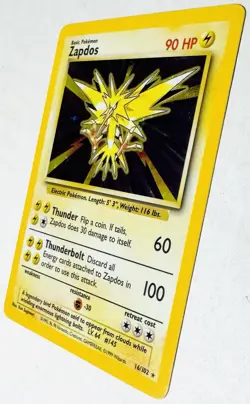 1999 Pokemon Base Set Unlimited 16/102 Zapdos Holo Rare NM !! - Image 4