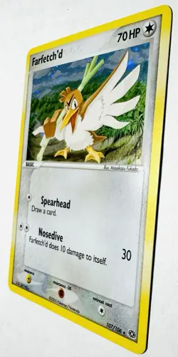 2005 Pokemon EX 107/106 Farfetch’d Holo Rare Secret Rare Mint !! - Image 3
