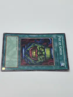 Yu-Gi-Oh! Pot Of Greed 1st Edition SD1-EN015, 1996 DAMAGED - Image 3