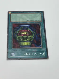 Yu-Gi-Oh! Pot Of Greed 1st Edition SD1-EN015, 1996 DAMAGED - Image 4