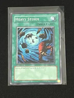 Heavy Storm SD4-EN019 1st Edition YuGiOh Structure Deck: Fury from the Deep - Image 1