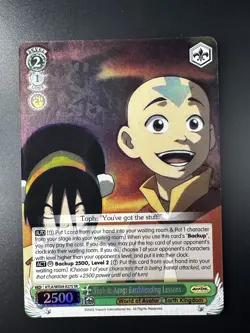 Weiss Schwarz Toph & Aang Earthbending Lessons SR Holo Avatar The Last Airbender - Image 1