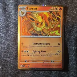 Flareon 167 SVP Promo Holo Scarlet & Violet Card English Pokemon TCG Card Stock - Image 1