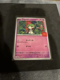 Ralts McDonald’s Promo 2025 021/M-P Pokemon Card Japanese - Image 1