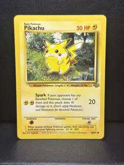 Pokemon TCG Pikachu Jungle Card 60/64 Unlimited Common - Image 1
