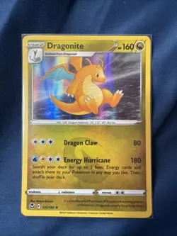 Pokemon TCG Silver Tempest Dragonite Holo Card 131/195 Rare - Image 1