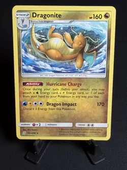 Pokemon TCG Dragonite non Holo Card 151/236 Sun and Moon Unified Minds - Image 1