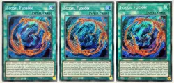 3 x BLAR-EN011 Fossil Fusion - Secret Rare 1st Edition Near Mint YuGiOh Cards - Image 1