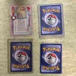 Lot Of 4 1st Ed. ‘90s Pokemon Cards Persian/Dark Arbok/Dark Raticate/Pidgeotto - Image 2