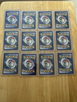 12 Base Set Shadowless Pokemon Card Lot 1999 WOTC Vintage LP - Image 4