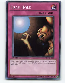 Trap Hole #YS11-EN034 1st Edition Yugioh Card - Image 1