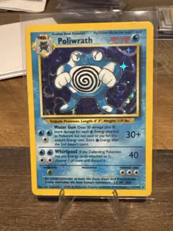 Poliwrath 13/102 Base Set Holo Rare Pokemon Card WOTC 1999 LP Vintage - Image 1
