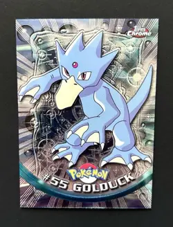 Golduck #55 Topps Chrome Holo TV Animation Card Series 1 - NM - Image 1