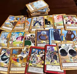 107 Card ONE PIECE Vintage Hyper Battle Lot Carddass Bandai Japanese Cards - Image 1