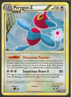 PORYGON-Z #7/102 HeartGold SoulSilver TRIUMPHANT POKEMON CARD RARE-HOLO-NM (P2) - Image 1