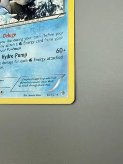 Blastoise 16/101 Holo Pokemon Card Plasma Blast LP - Image 4