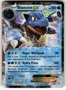 Blastoise EX 17/83 Generations LP Pokemon Card TCG - Image 1
