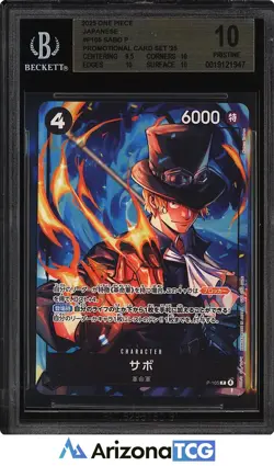 One Piece 2025 Sabo P-105 Promo Card Set '25 Japanese PRISTINE BGS 10 - Image 1