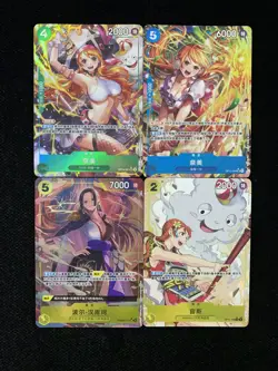 2025 Bandai One Piece Card Game Chinese Nami #OP14-031 SR Alt Art Lot*4 LU57 - Image 1