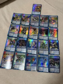 Lot of 21 Japanese TCG CCG Old Digimon Card Holo Digital Monster G56867 - Image 1
