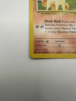 BLAINE'S PONYTA GYM CHALLENGE SET POKEMON CARD 64/132 LP - Image 3