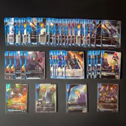 Gundam TCG Blue Lot, 60 Cards, Gundam Epyon, Titans, Raider, Calamity, playsets - Image 1